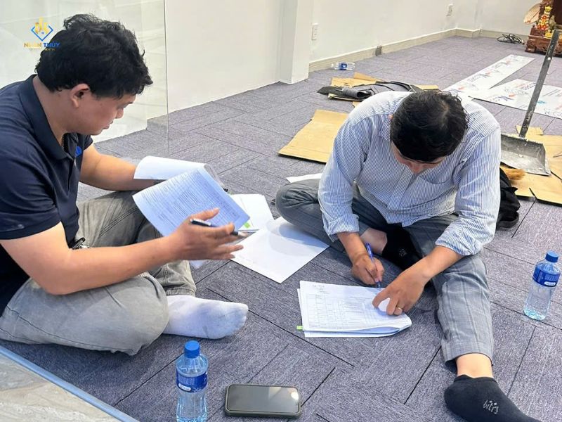 Kỹ thuật Nhân Thủy khảo sát hiện trạng và bóc tách khối lượng tại công trình cơi nới